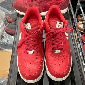 Red Nike Air Force 1 men’s size 12